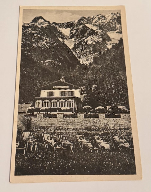 Vintage Graseck Forsthaus Postkarte