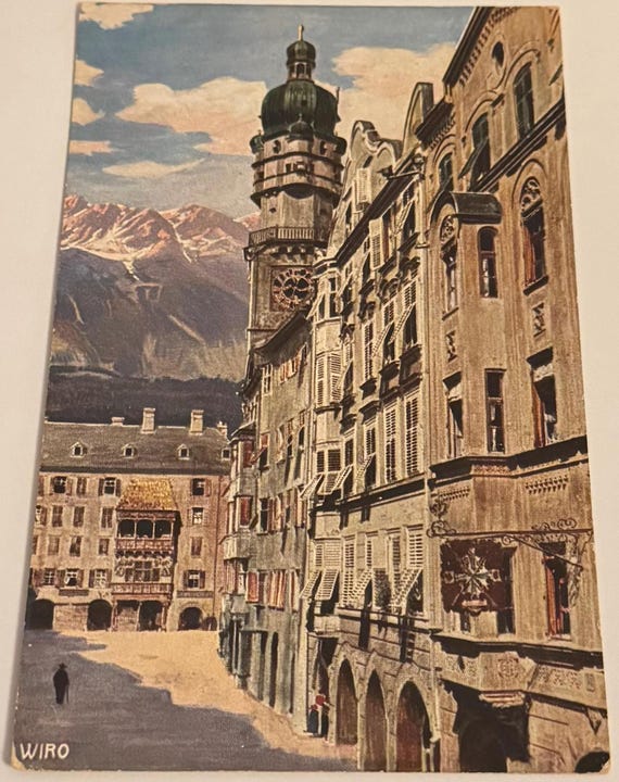 Antike Postkarte Innsbruck Vintage