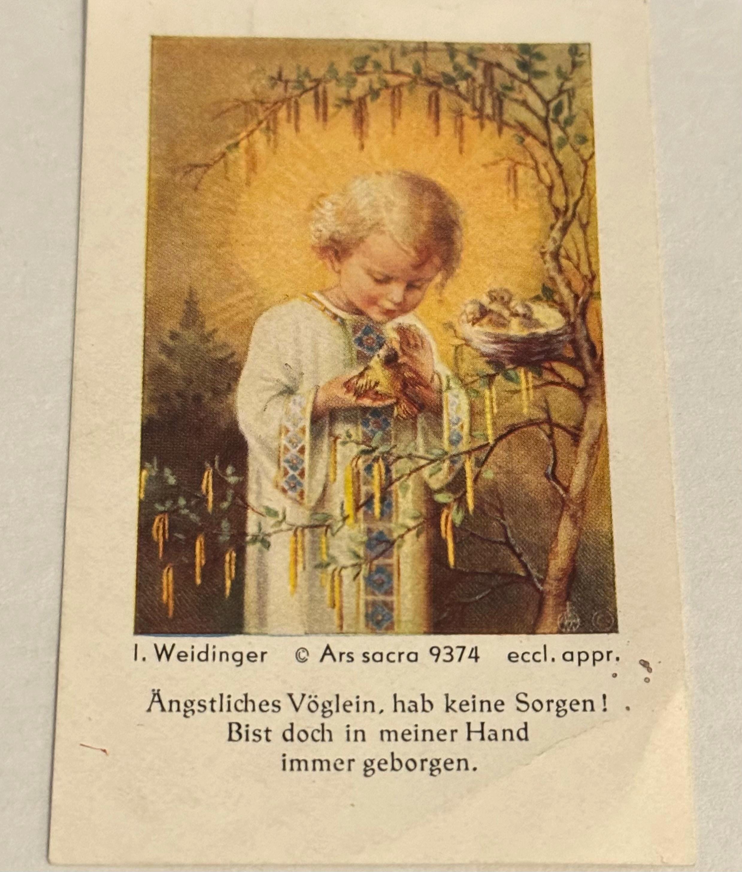 Briefmarke Antikes Andachtsbild Ars Sacra I. Weidinger Briefmarkensammlung antik Philatelie Postwertzeichen alt Briefmarkensammler Sammler