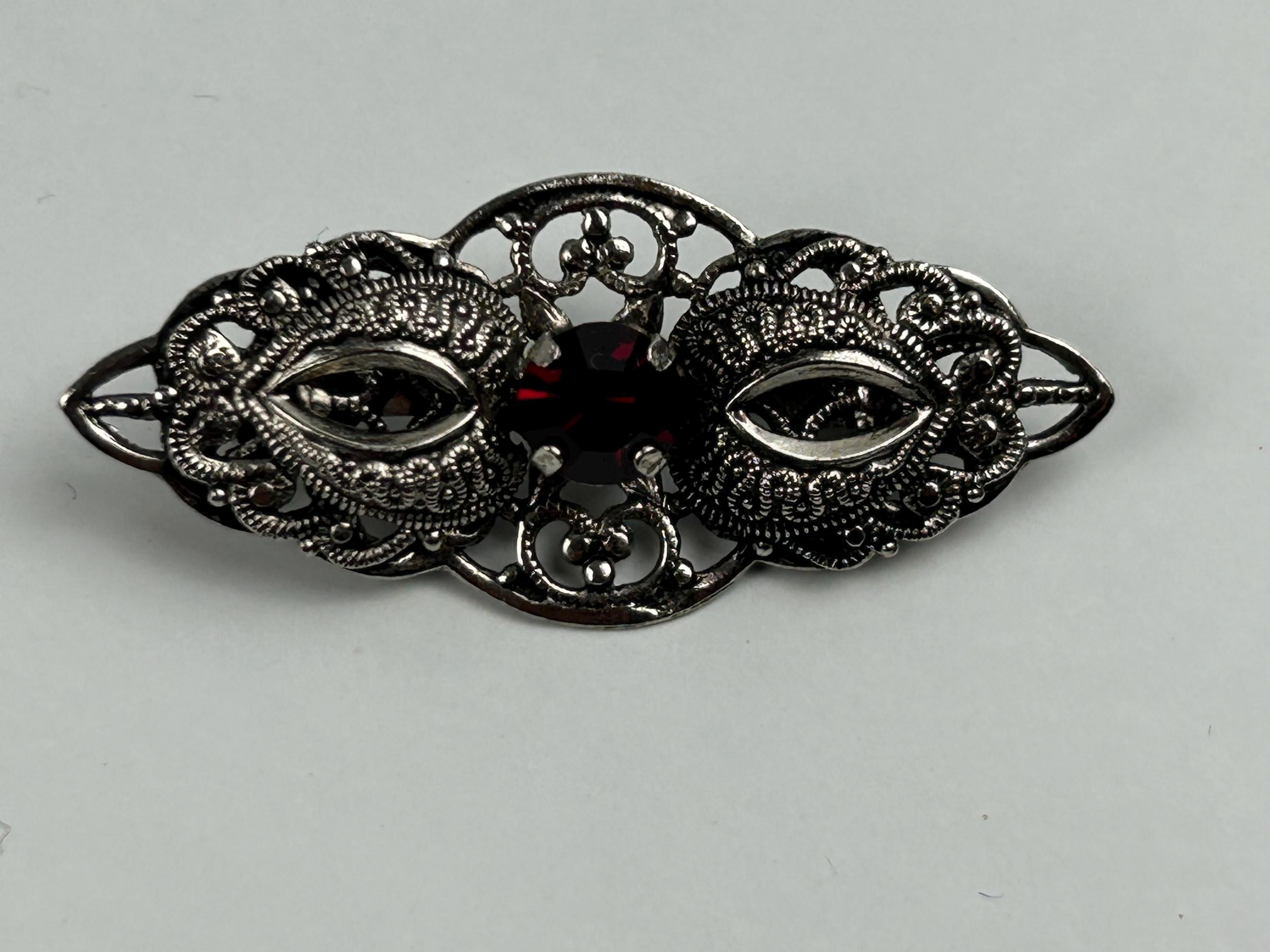 Brosche vintage silber Schmuck retro Damenschmuck alt Vintageschmuck Broschensammlung Trachtenschmuck Broschen thrift Oma