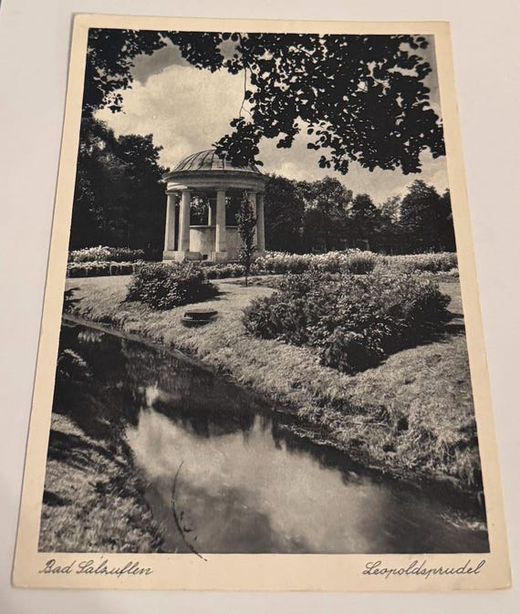 Vintage Bad Salzuflen Postkarte Antik