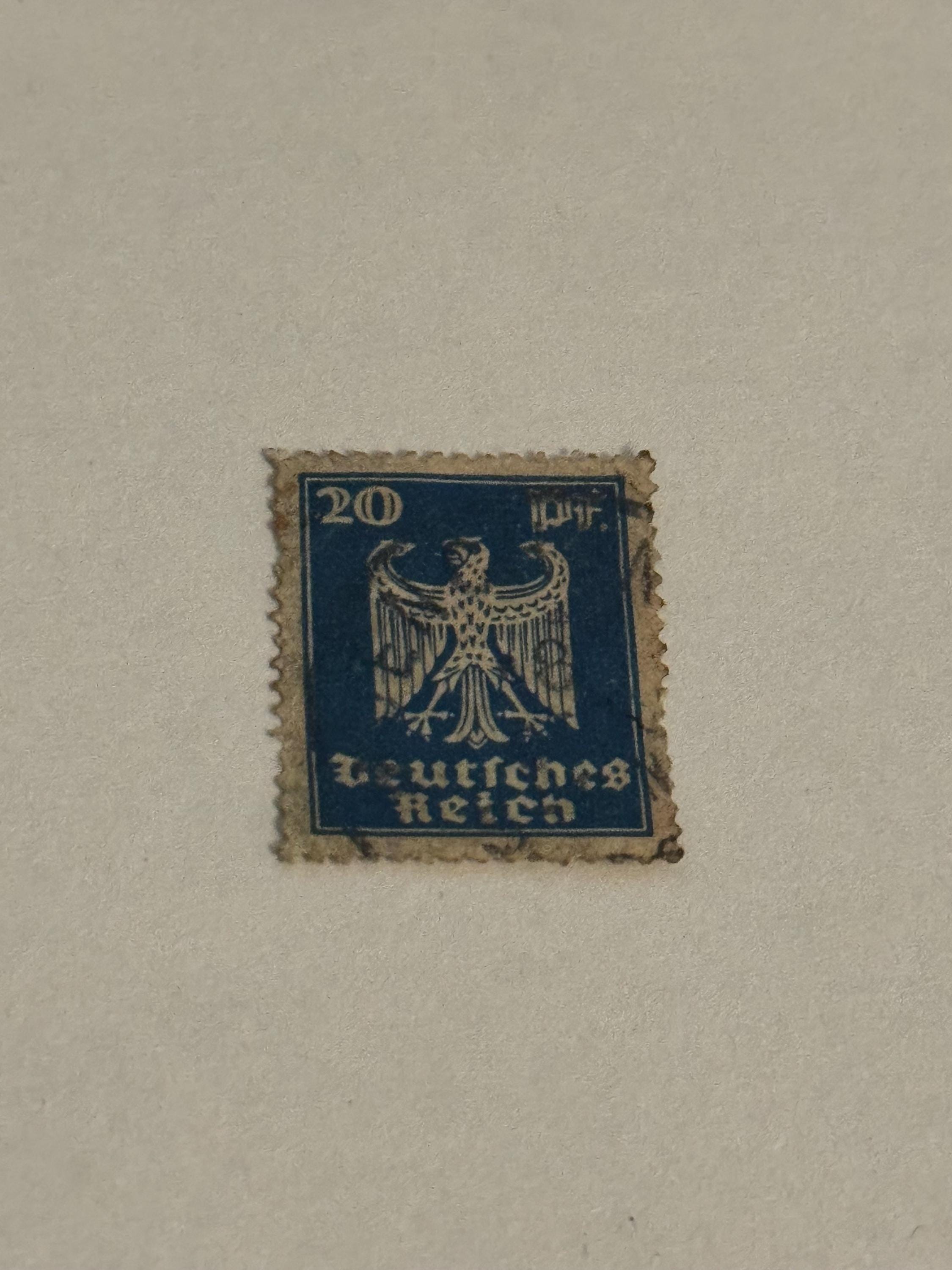 Antike Briefmarke Deutsches Reich Gestempelt 1950 Briefmarkensammlung antik Philatelie Postwertzeichen alt Briefmarkensammler Sammler