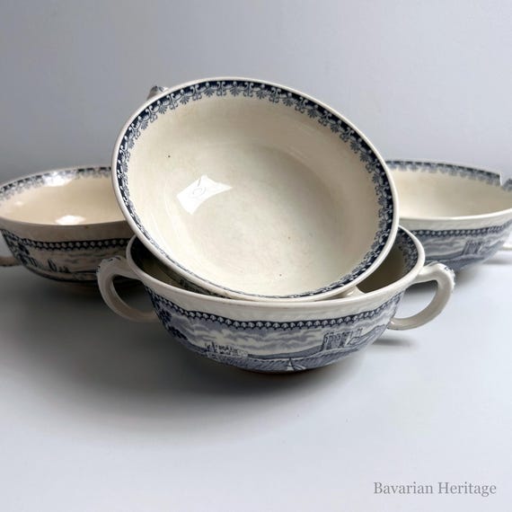 4 tazze da brodo Bristol Scenes Chepstow Castle 13 cm