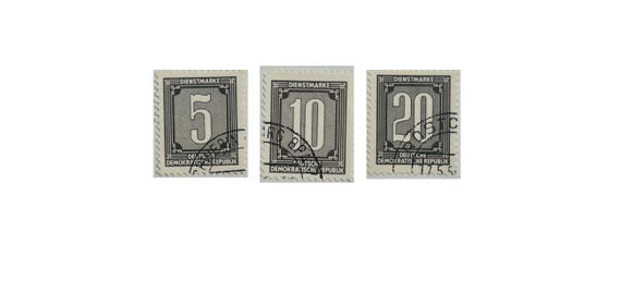 Set Verschiedene Dienstmarken DDR Gestempelt