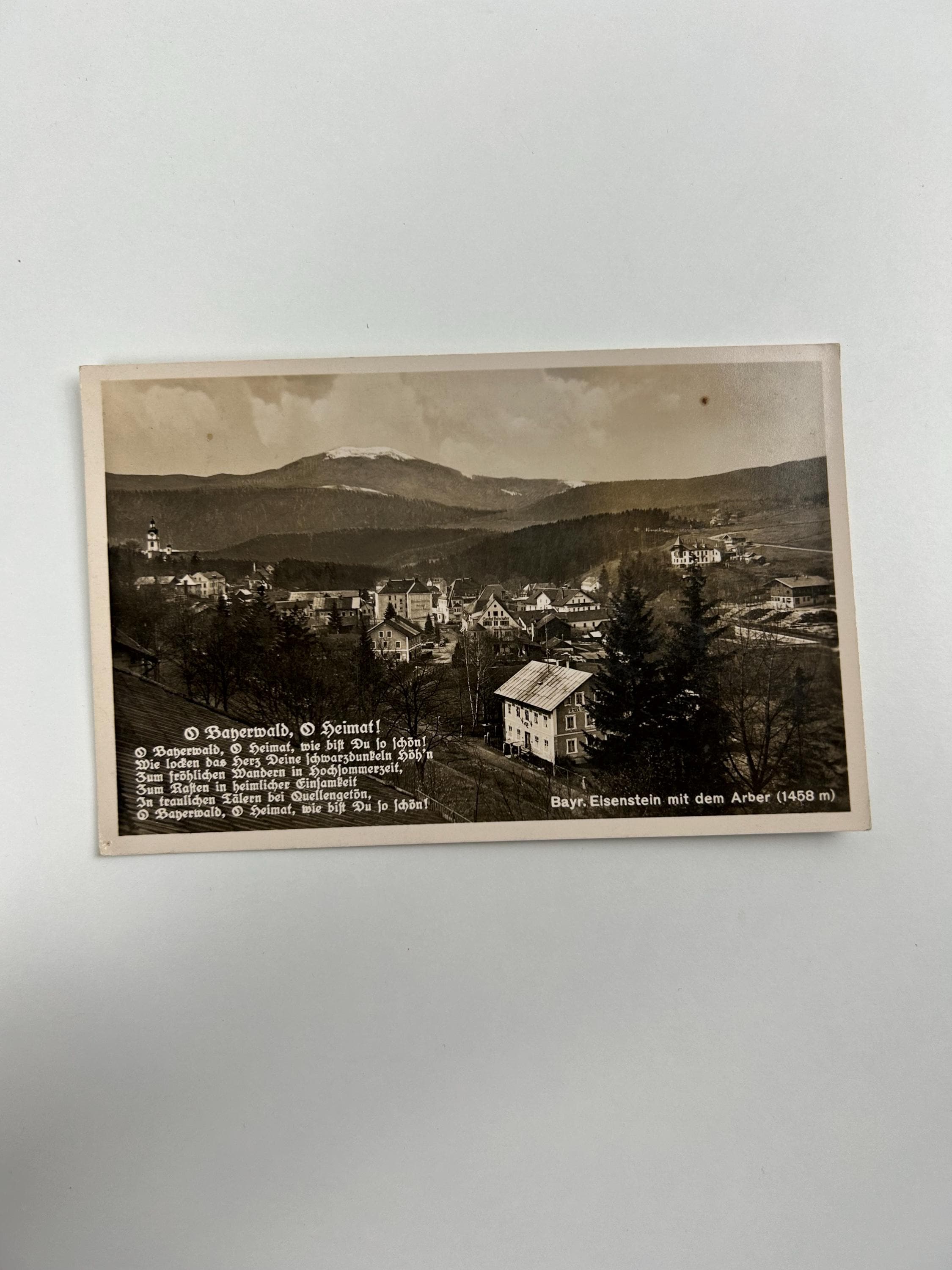 Postkarte Eisenstein Arber vintage Postkarte Künstlerkarte alt Ansichtskarte Sammler Karten Sammlung retro Postkartensammlung thrift