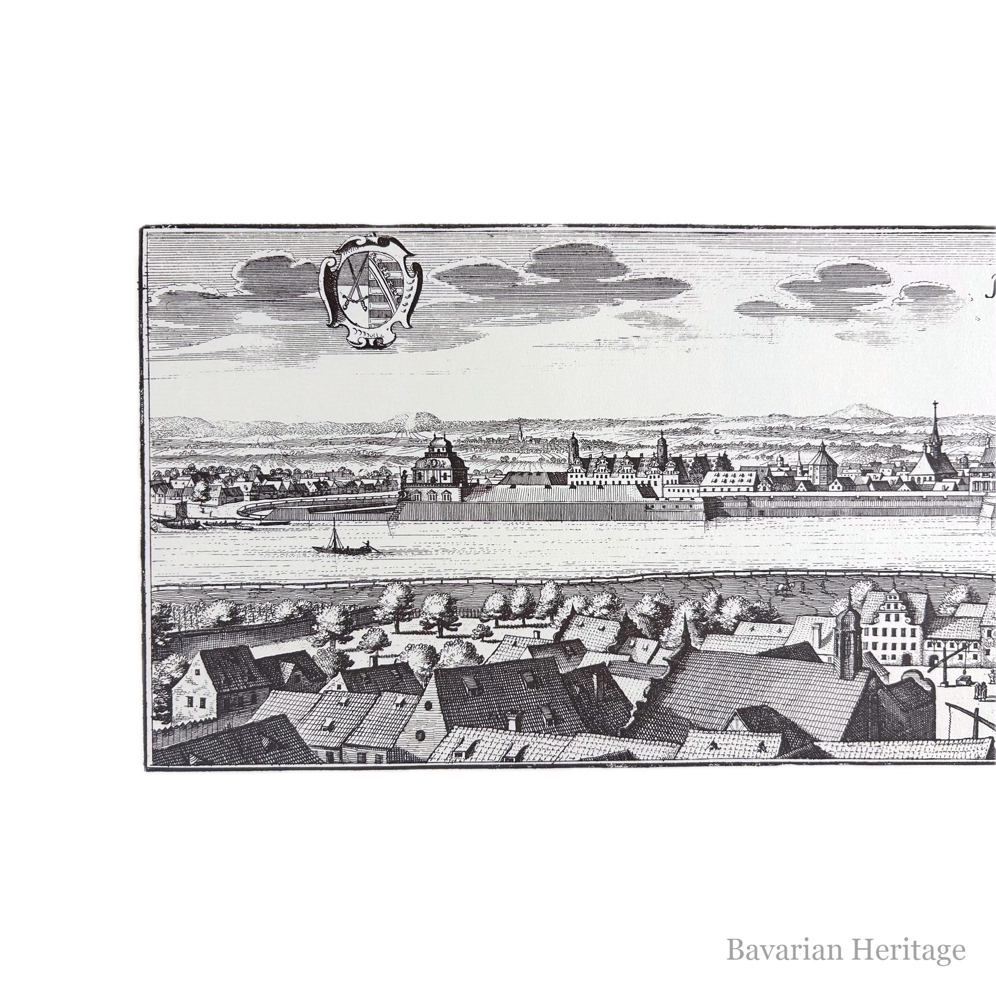 Stadtplan Dresden Brücke Kunstdruck 64x30cm
