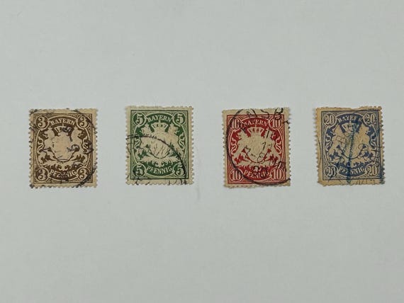 Alte Bayern Briefmarken Sortiment