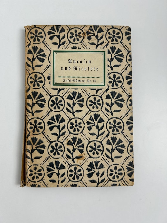 Vintage Buch Geschichte von Aucassin und Nicolette Insel-Bücherei