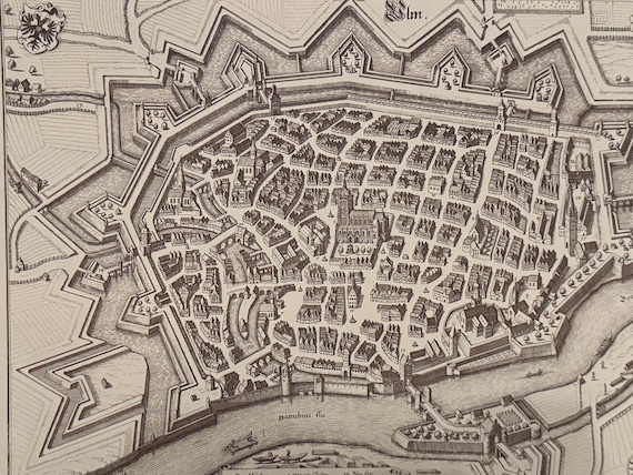 Stadtplan Ulm Antik 43x30cm