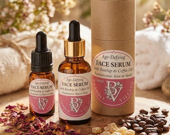 Age Defying Facial Serum: Rosehip, Sea Buckthorn, Coffee, Moringa Oils, Frankincense, Rose, Neroli