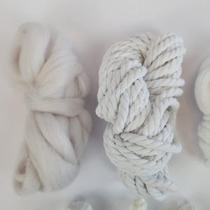 7 Oz. Fiber Bundle, fiber pack, art yarn, destash, fiber kit, weaving kit