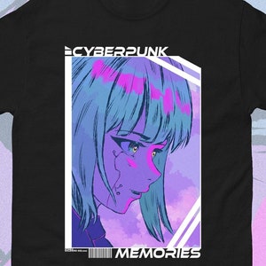 Cyberpunk 2077 Vintage style Anime Graphic Tee for Him and Her, Cyberpunk Design, Japan Lover Gift, Cotton Shirt