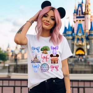 Disney Coquette T-Shirt, Women’s Disney T-Shirt, Comfort Color Shirt, Disney Castle Shirt, Theme Park T-Shirt