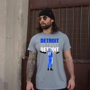 Detroit Football T-Shirt, Women’s Detroit T-Shirt, Men’s Detroit T- Shirt, Comfort Color Shirt, Football Detroit Shirt, Football T-Shirt