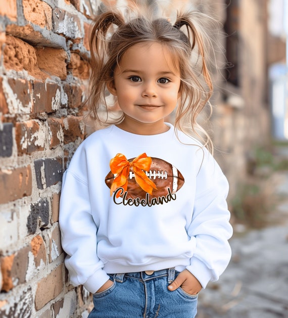 Browns Coquette Sweatshirt Youth Browns Sweatshirt Toddler Browns Sweatshirt Gildan Sweatshirt Browns Sweatshirt Football Etsy