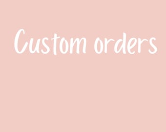 Custom press on set, any length, any colours