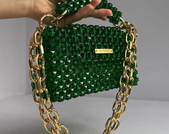 Beaded Bag Pattern PDF: Vintage-Style Handbag Weaving (Digital Download)