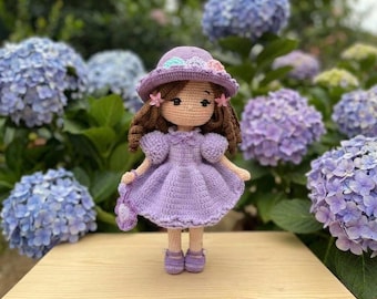 Emma Doll Crochet Pattern | 30cm Amigurumi Princess Dress Tutorial (PDF Download)
