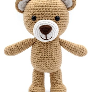 Teddy Bear Crochet Pattern - Amigurumi Bear Tutorial - Instant PDF Download