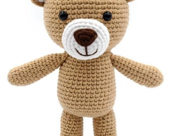 Teddy Bear Crochet Pattern - Amigurumi Bear Tutorial - Instant PDF Download