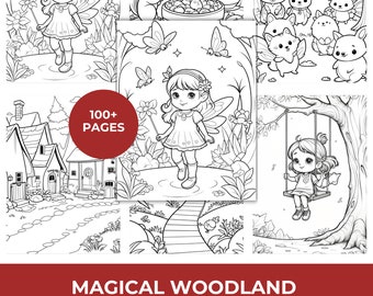 Magical Woodland Coloring Books