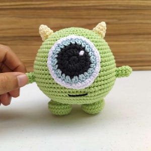 Amigurumi Monster Pattern, mike Wazowski Häkelpuppe, Baby Alien PDF Pattern