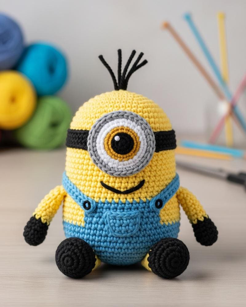 Minion Crochet Pattern - Amigurumi Toy Tutorial - Instant PDF Download -  Etsy, image size:800x1000