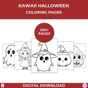 Kawaii Halloween Coloring Pages For Kids