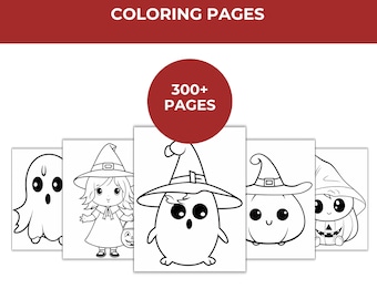 Kawaii Halloween Coloring Pages For Kids