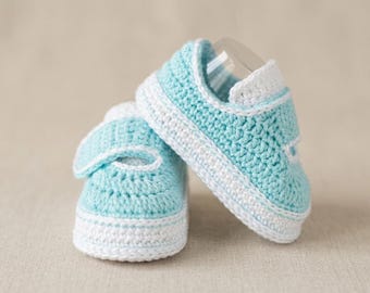 Crochet Baby Shoes Pattern | Sneaker Booties Tutorial (PDF Download)
