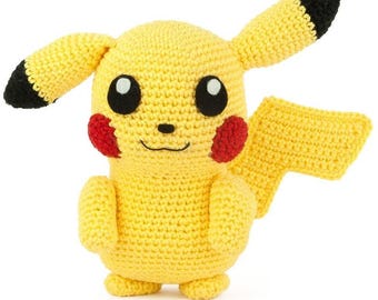 Pikachu Crochet Pattern - Amigurumi Pokemon Tutorial - Instant PDF Download