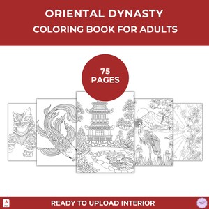 Japanese Art Coloring Book: 75 Traditional Scenic Pages (Printable PDF)