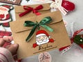 Personalized Christmas Money Envelope for Cash Money Holder with Satin Ribbon Custom Voucher Envelope 2025 Christmas Gift for Kid