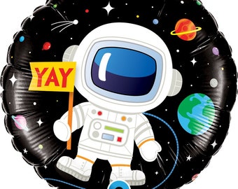 18" Astronaut Balloon, Space Party Decor