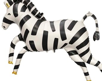 Zebra Balloon, Safari Birthday, Two Wild, Jungle Party, Jungle Birthday, Zoo Party, Wild One, Party Animal, Black and White Party Decoration