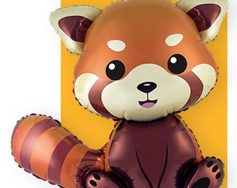 Red Panda Balloon, Red Panda Birthday Party Decoration