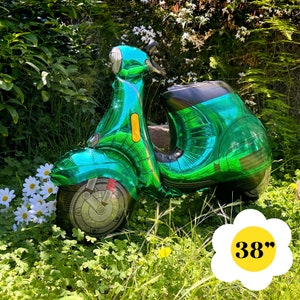 Vespa Balloon 38&quot; | Scooter Balloon |  Pink Scooter | Luca Theme Party | Scooter Birthday Party | Italian Summer | Amalfi Coast Birthday