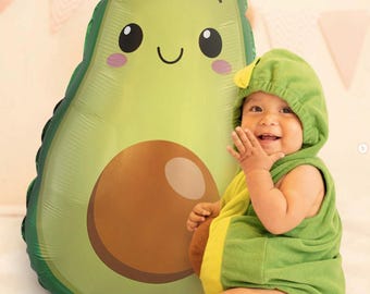 Avocado Balloon, Taco Night Birthday Fiesta Celebration, Holy Guacamole, Fiesta Balloon, Two Cute, Taco Theme Baby Shower, Avocado Party Dec