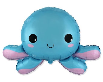 31" Happy Octopus Balloon, Under the Sea Party