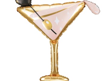 Foil Martini Glass Balloon, Cocktail Party Decoration