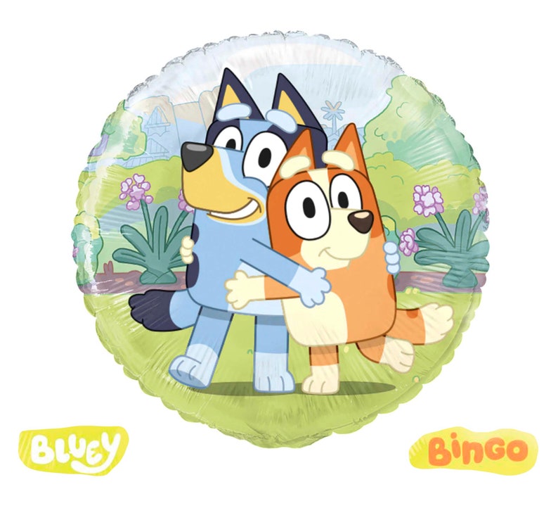 Bluey and Bingo Balloon Bluey Birthday Balloon Bluey and Bingo Decoration Bluey Puppy Birthday Dog Balloon Pawty Bluey Themed