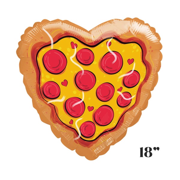 18" Pizza Balloon, Pizza Love, Pizza Party, Pepperoni Pizza,Pizza Birthday Party, kids Pizza,Pizza Decoration, Italian Theme,Alien Pie,Slice