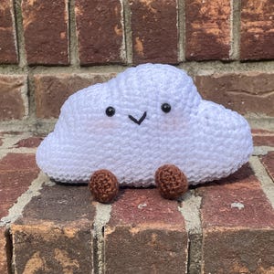 jellycat inspired cloud crochet plushie amigurumi kawaii cute stuffed animal