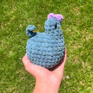 Stardew valley chicken crochet plushie