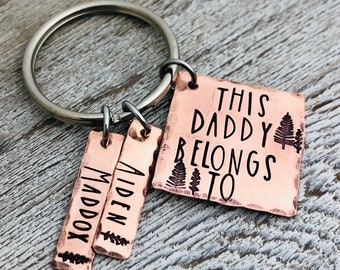 Personalized Stainless Steel Key Ring Dog Tag for Men New Father in Law from Daughter Son Thanksgiving Birthday Wedding Christmas Valentines Day Presents Step Dad Father/’s Day Gifts Keychain