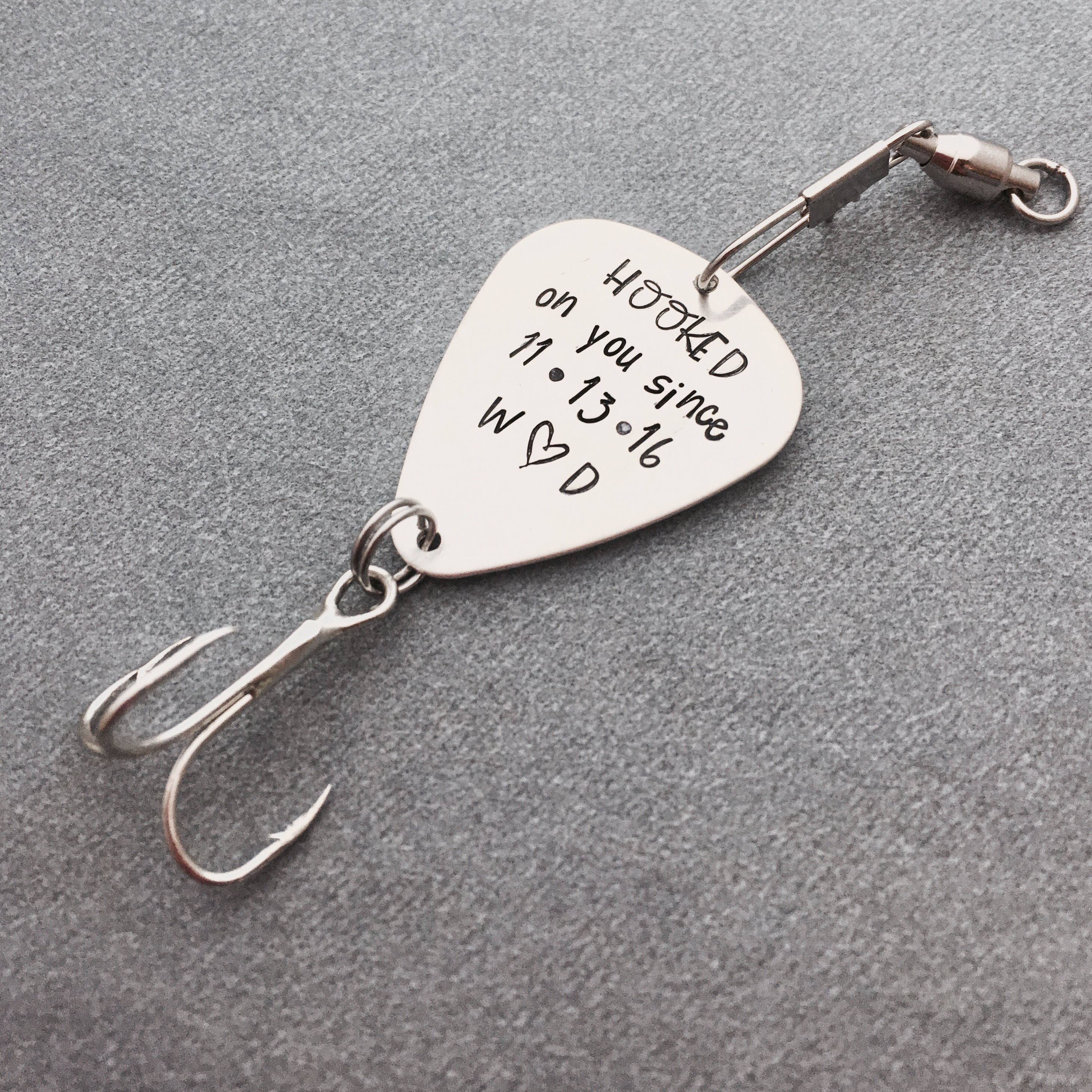Mens Valentine Gift Ideas Personalized Fishing Lure Hooked on You ,  Personalized Gift for Boyfriend Husband, Valentine's Gift for Him -   Canada