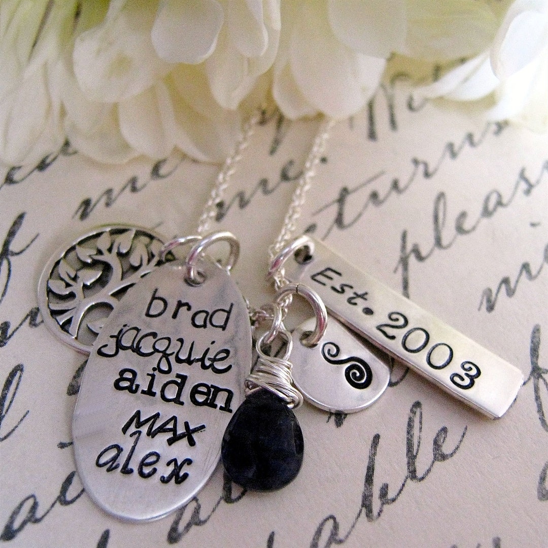 Custom Charm Necklace for Mom Personalized Gift for Mother