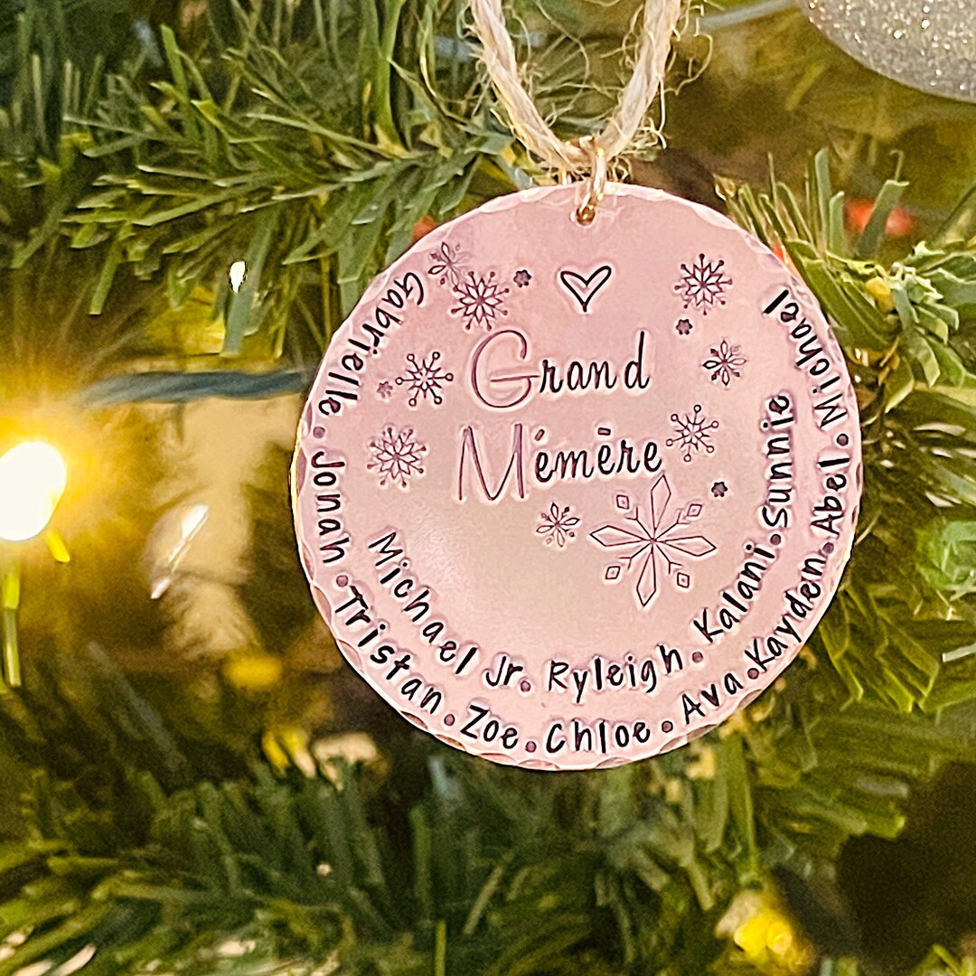 Personalized Grandma Ornament, Personalized Grandma Christmas Ornament ...