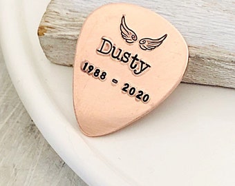 Grief Gift, Personalized Memorial Gift, Memorial Guitar Pick, Loss of Friend, Brother, Grief Gift For Men