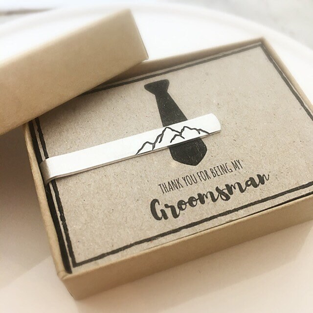 Helpsheimerrose Tie Clip and Ged\u00f6ns Clamp 800 Silver